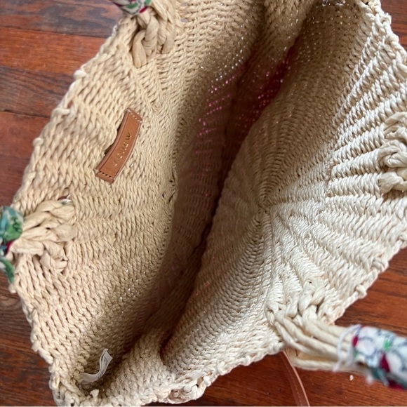 J. Crew Circle straw Whicker tote in colorblock - Picture 3 of 5